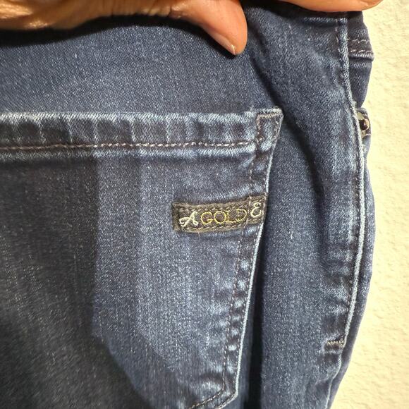 A Gold E Dark Blue Sophie Jeans Sz 27 - Picture 9 of 15